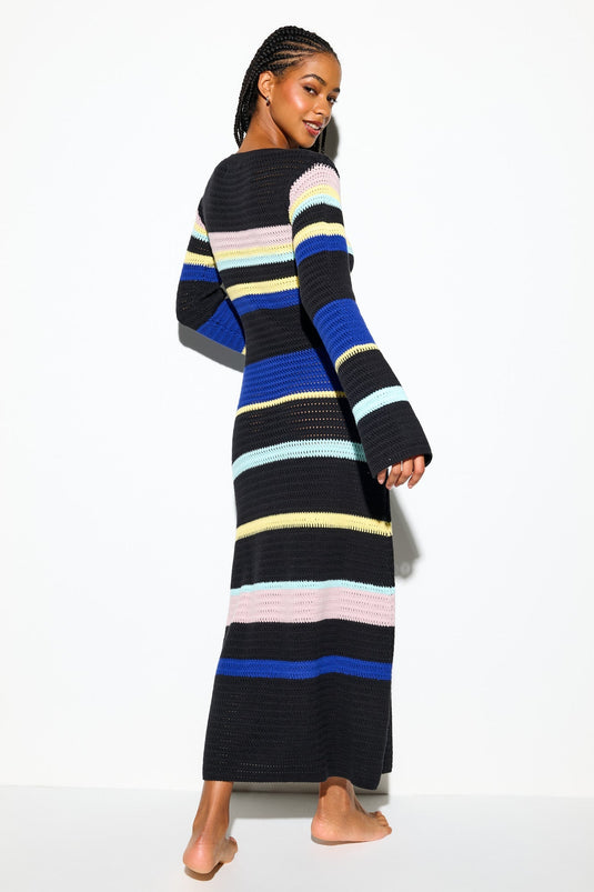 Giselle L/S Crochet Dress