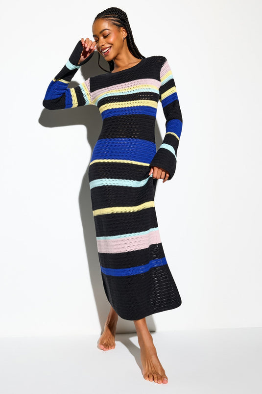 Giselle L/S Crochet Dress