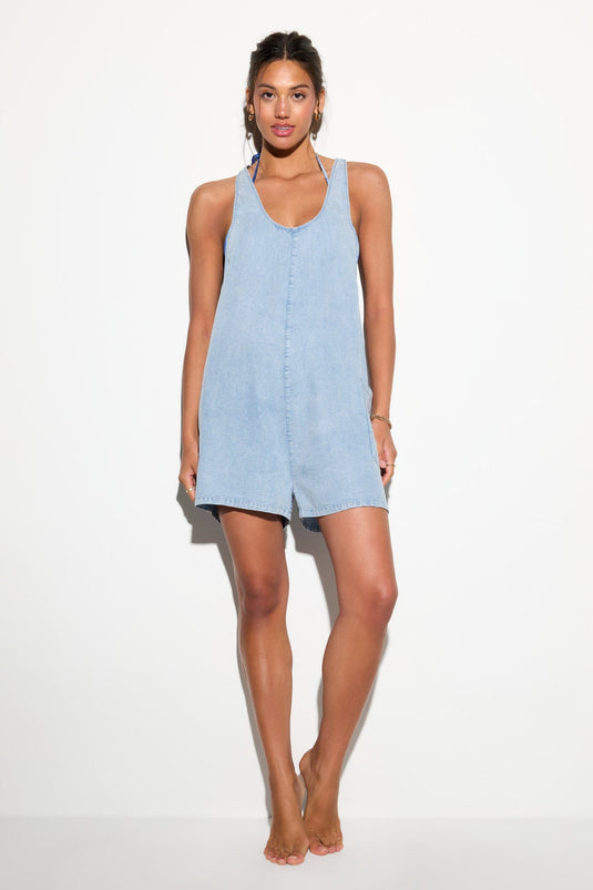 Hacienda Chambray Romper
